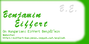 benjamin eiffert business card